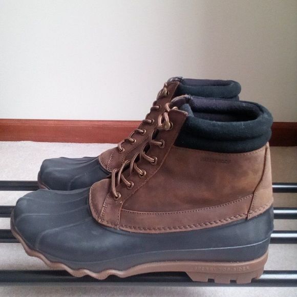 SPERRY Men's 19274 Brewster Waterproof Leather Duck Boots - BRAND NEW - Picture 2 of 7